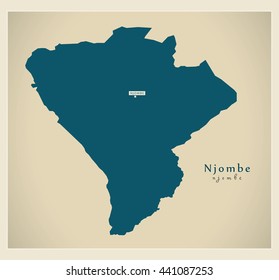 Modern Map - Njombe TZ