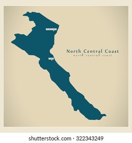 Modern Map - North Central Coast VN