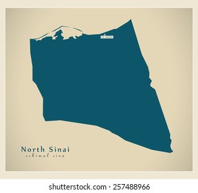 Modern Map - North Sinai EG
