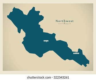 Modern Map - Northwest VN