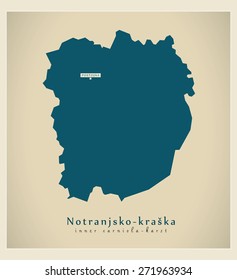 Modern Map - Notranjsko kraska SI