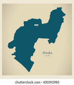 Modern Map - Ondo NG