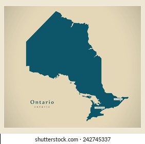 Modern Map - Ontario CA
