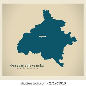 Modern Map - Osrednjeslovenska SI