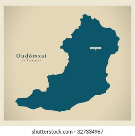 Modern Map - Oudomxai LA