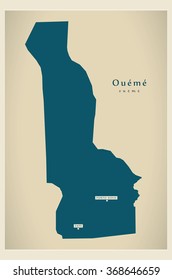 Modern Map - Oueme BJ
