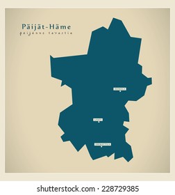 Modern Map - Paijat-Hame FI