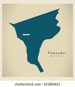 Modern Map - Pamandzi YT