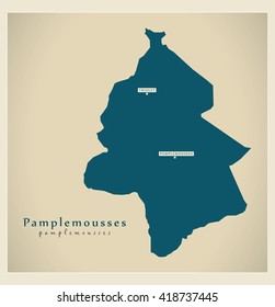 Modern Map - Pamplemousses MU