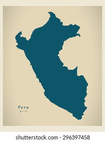 Modern Map - Peru PE