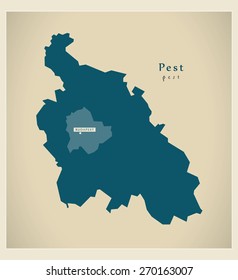 Modern Map - Pest HU