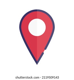 Modern map pin icon. Map location. Vectors.