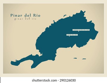 Modern Map - Pinar del Rio CU