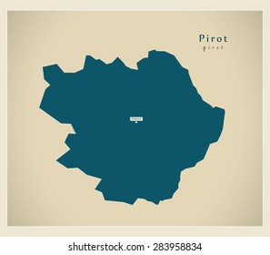 Modern Map - Pirot RS