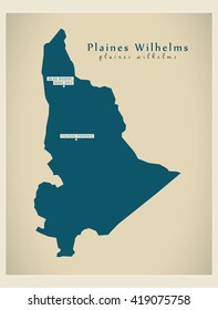 Modern Map - Plaines Wilhelms MU