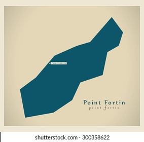 Modern Map - Point Fortin TT
