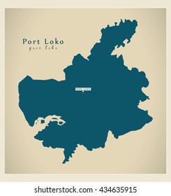 Modern Map - Port Loko SL