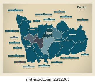 Modern Map - Porto PT