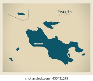 Modern Map - Praslin SC