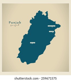 Modern Map - Punjub PK