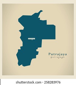 Modern Map - Putrajaya MY