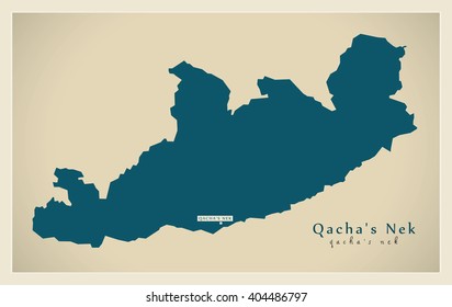 Modern Map - Qacha's Nek LS