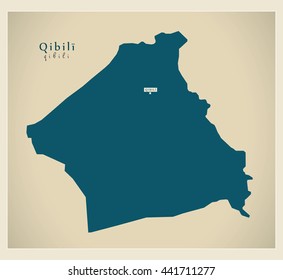Modern Map - Qibili TN