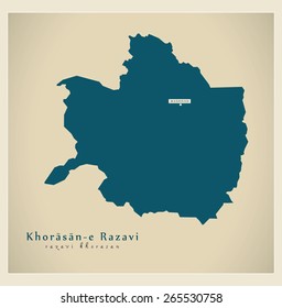 Modern Map - Razavi Khorasan IR