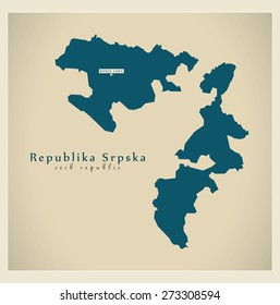 Modern Map - Republika Srpska BA