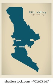 Modern Map - Rift Valley KE
