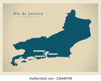 Map Rio De Janeiro Images Stock Photos Vectors Shutterstock