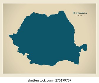 Modern Map - Romania RO
