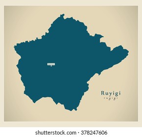 Modern Map - Ruyigi BI