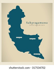 Modern Map - Sabaragamuwa LK