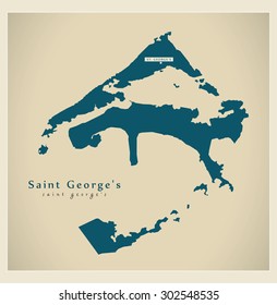 Modern Map - Saint George's BM