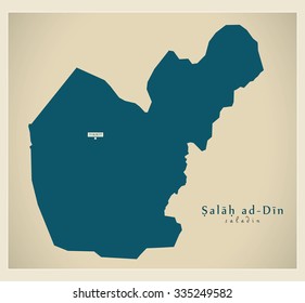 Modern Map - Salah ad-Din IQ