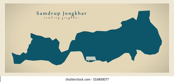 Modern Map - Samdrup Jongkhar BT