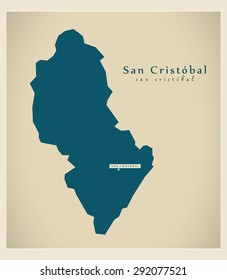 Modern Map - San Cristobal DO