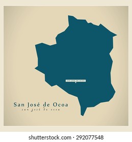 Modern Map - San Jose de Ocoa DO