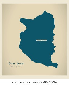 Modern Map - San Jose UY