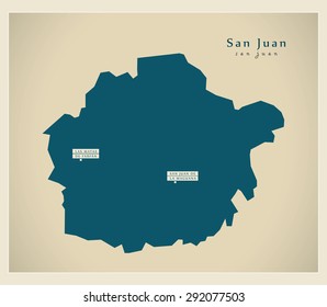 Modern Map - San Juan DO