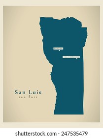 Modern Map - San Luis AR