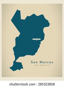 Modern Map - San Marcos GT