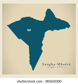 Modern Map - Sangha-Mbaere CF