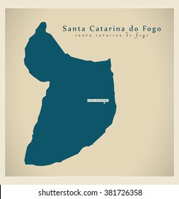 Modern Map - Santa Catarina do Fogo CV