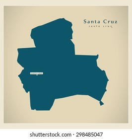 Modern Map - Santa Cruz BO