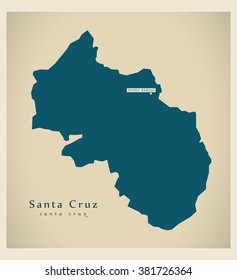 Modern Map - Santa Cruz CV