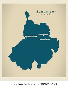 Mapa moderno - Santander CO