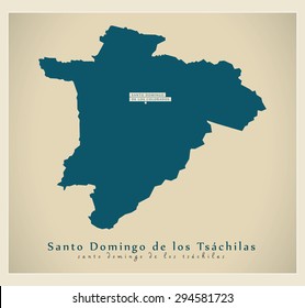 Modern Map - Santo Domingo de los Tsachilas EC