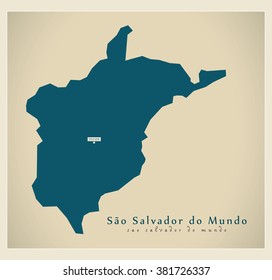 Modern Map - Sao Salvador do Mundo CV